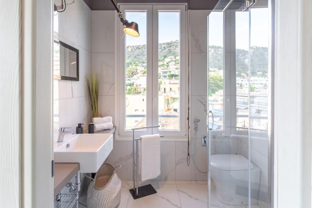 #24 Marie-Claire Suite Sea View/Balcony/Ac/5Min Port Villefranche-sur-Mer Exterior foto